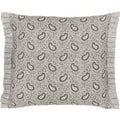 Bedeck of Belfast Cora Cushion 50cm x 50cm, Linen/Grey
