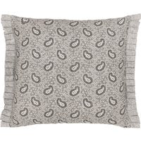 Bedeck of Belfast Cora Cushion 50cm x 50cm, Linen/Grey