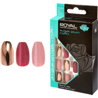 Royal Artificial Nails Sugar Plum Coffin - 24 pcs