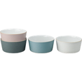 Impression Mixed Set Of 4 Straight Rice Bowls (D2c) -