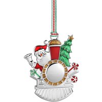 Santa in Steam Engine Christmas Tree Decoration