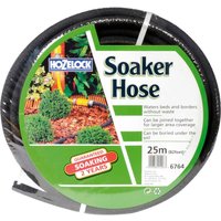 Hozelock Porous Soaker Hose Pipe with Connector 1/2" / 12.5mm 25m Black