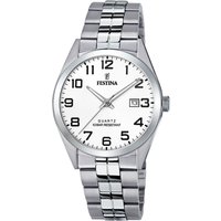Relógio Festina 02-037 Acero Clasico Masculino Aço Prateado
