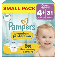 Pampers - Premium Protection - Maat 4+ - Small Pack - 31 luiers - 10/15 KG