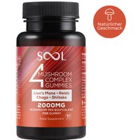 4-Pilz-Komplex Gummies 2000mg 60 Stück