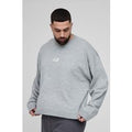 Jersey Plus Oversize De Punto Recto, Gris