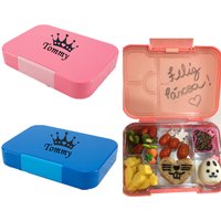 MIYOCAR personalized any name lunch box 6-Compartment adjustable Ideal Portion Sizes BPA-Free Microwave Dishwasher Food-Safe