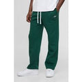 Oversized Man Script Drop Crotch Joggers, Verde