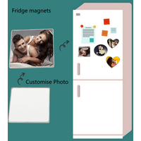 Personalized Customized Picture Refrigerator Magnet DIY Picture Large Refrigerator Magnet with Photo Heat Transfer for Holiday Decoration, Daily Life Record Memories
