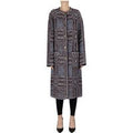 Cappotto in panno jacquard