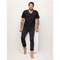 Pantalone lungo da uomo elasticizzato Easy Travel / NERO / L