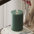 LED Bougie pilier Ø 10 x 15 cm Vert jade