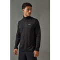 Chaqueta Man Active Ligera Resistente Con Cremallera 1/4, Negro