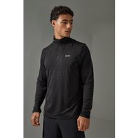 Chaqueta Man Active Ligera Resistente Con Cremallera 1/4, Negro