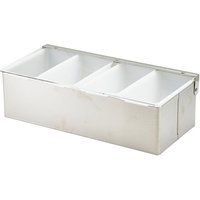 GenWare 4 Part Stainless Steel Condiment Holder