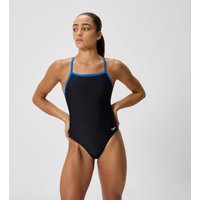 Maillot de bain Femme Club Training Turnback noir/bleu