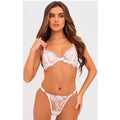 White Eyelash Lace Underwired Bra