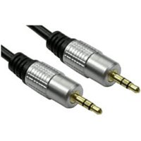 0.5m 3.5mm Male - Male Stereo Cable - Gold Connectors