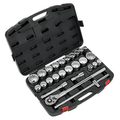 Sealey Premier Socket Set 26pc 3/4"Sq Drive, 12-point WallDrive®