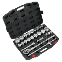 Sealey Premier Socket Set 26pc 3/4"Sq Drive, 12-point WallDrive®