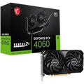 GeForce RTX 4060 Ventus 2X Black 8G OC Gaming Graphics Card - 8GB GDDR6X, PCI Express Gen 4, 128-bit, 3X DP v 1.4a, HDMI 2.1