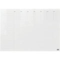 Weekplanner Nobo transparant acryl A4
