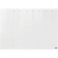 Weekplanner Nobo transparant acryl A4