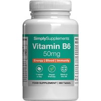 Vitamin B6 50mg (360 Tablets)