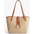 Marina Raffia Staw Tote Bag