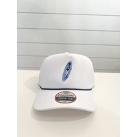 Summer Hats - White with Blue Surfboard