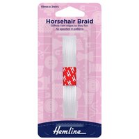 Hemline Horsehair Braid Clear