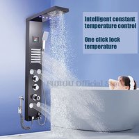 Luxury Shower Smart Shower System Numbers Showing For Bathroom Electronic Shower Pressurized Rain Shower Head Shower Set