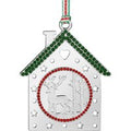 Christmas House with Reindeer Tree Decoration