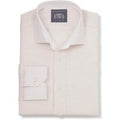 Men's Bertram Cream Linen Made-To-Measure Shirt - Size: One Size  - Savile Row Company