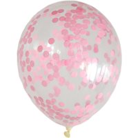 Roze Confetti Ballonnen (10 stuks / 46 CM)