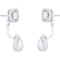 My Twin Diamond Drop 0.86cttw Diamond Earrings