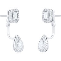 My Twin Diamond Drop 0.86cttw Diamond Earrings