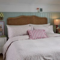 Helena Springfield Secret Garden Rosebud Brushed Cotton Double Duvet Cover SET, Pink
