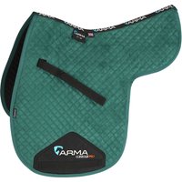 Shires ARMA Suede Numnah - Green / 15-16.5"