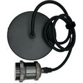 Black Hardwired Hanging Pendant Light Kit