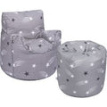 Kids Bean Bag Chair & Round Beanbag with Carry Handle