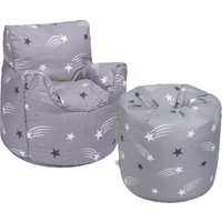 Kids Bean Bag Chair & Round Beanbag with Carry Handle