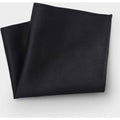 Men's Black Silk Twill Pocket Square  - Savile Row Company