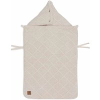 Jollein Voetenzak Groep 0+ 3/5 Punts - Check Knit Oatmeal