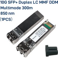 10G SR Multimode SFP+ Module, LC Duplex, 850nm, 300m, for Cisco, Huawei, Mikrotik, Ubiquiti, TP-Link, Compatible, SFP-10G-SR
