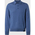 North Sails - Maglione polo in lana merinoNorth SailsChina blue melange3XL