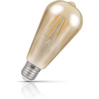 Crompton ST64 LED Squirrel Cage Light Bulb E27 7W (50W Eqv) Dim Extra Warm White Antique Filament Screw Vintage Edison
