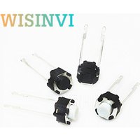 50-100pcs Vertical Round Micro Switch 6*6*4.3mm DIP-2 2pin Tactile Tact Push Button Switch 6x6x4.3mm / 6x6x4.3mm 2p