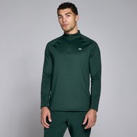 Męska bluza z suwakiem ¼ z kolekcji Training MP – Dark Emerald  - XS