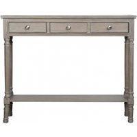 Delta Taupe 3 Drawer Console Table